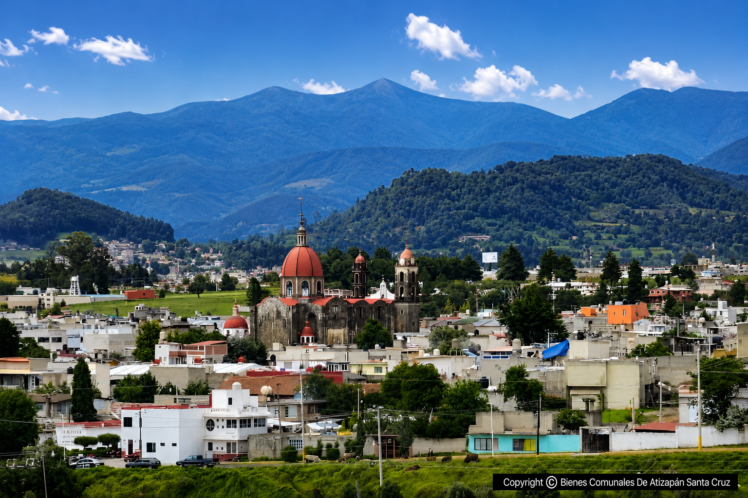 Vista Panorámica Del Centro De Atizapán Santa Cruz